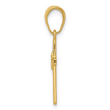 14k Polished Cross Charm C3882