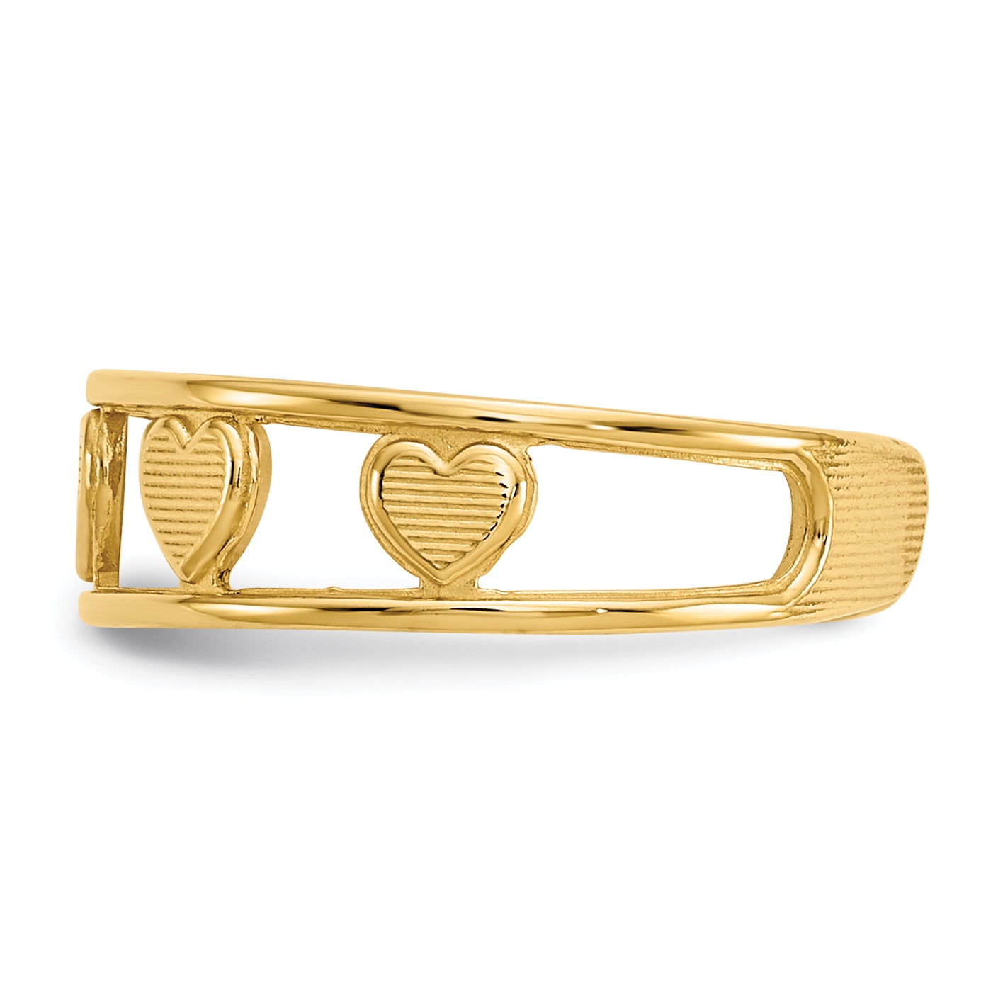14k Hearts Toe Ring R560