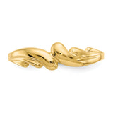14k Polished Wave Ring D111