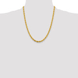 14K 26 inch 4.75mm Semi Solid Rope with Lobster Clasp Chain BC169