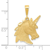 14k Unicorn Head Charm C1149