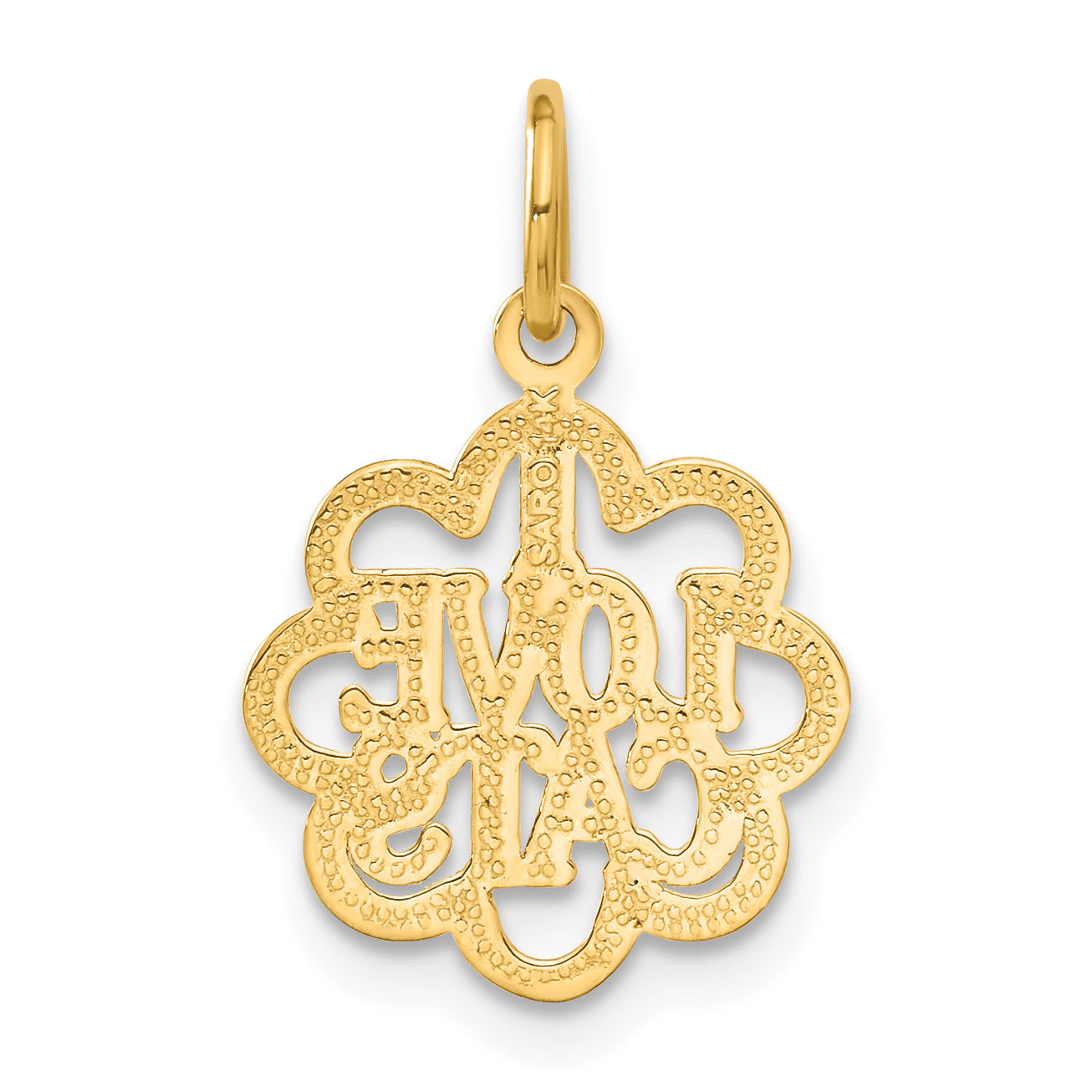 14k I LOVE CATS Charm C1887