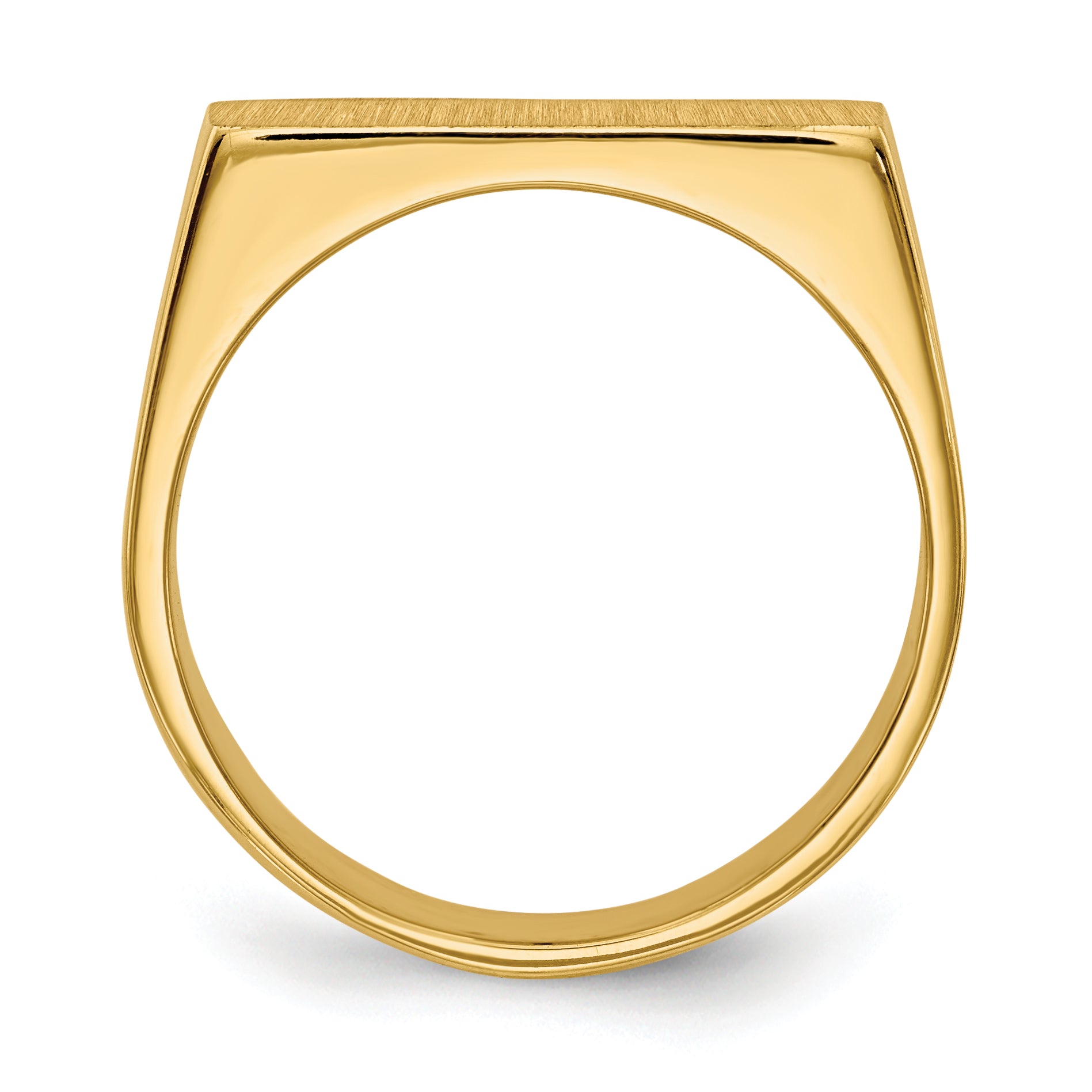 14k 16.0x6.0mm Closed Back Signet Ring RS415