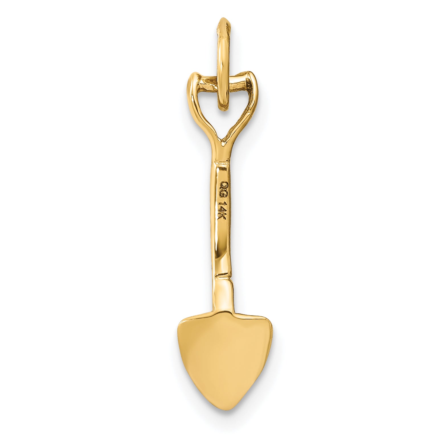14k 3-D Spade Charm A2140