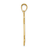 14k Solid Polished Dog Bone Charm C2361