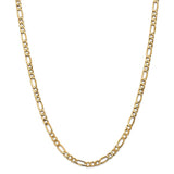 14K 26 inch 5.75mm Semi-Solid Figaro with Lobster Clasp Chain BC95