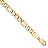 14K 26 inch 5.75mm Semi-Solid Figaro with Lobster Clasp Chain BC95