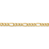 14K 26 inch 5.75mm Semi-Solid Figaro with Lobster Clasp Chain BC95