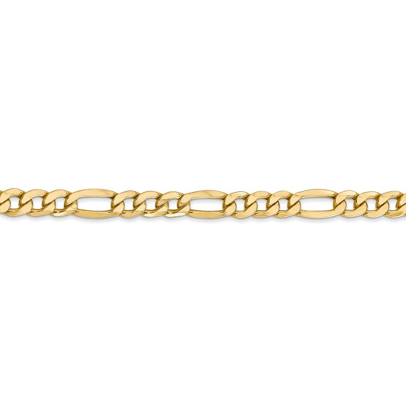 14K 26 inch 5.75mm Semi-Solid Figaro with Lobster Clasp Chain BC95