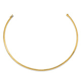 14k Polished 4mm Lightweight 16 inch Domed Omega Necklace ODL4