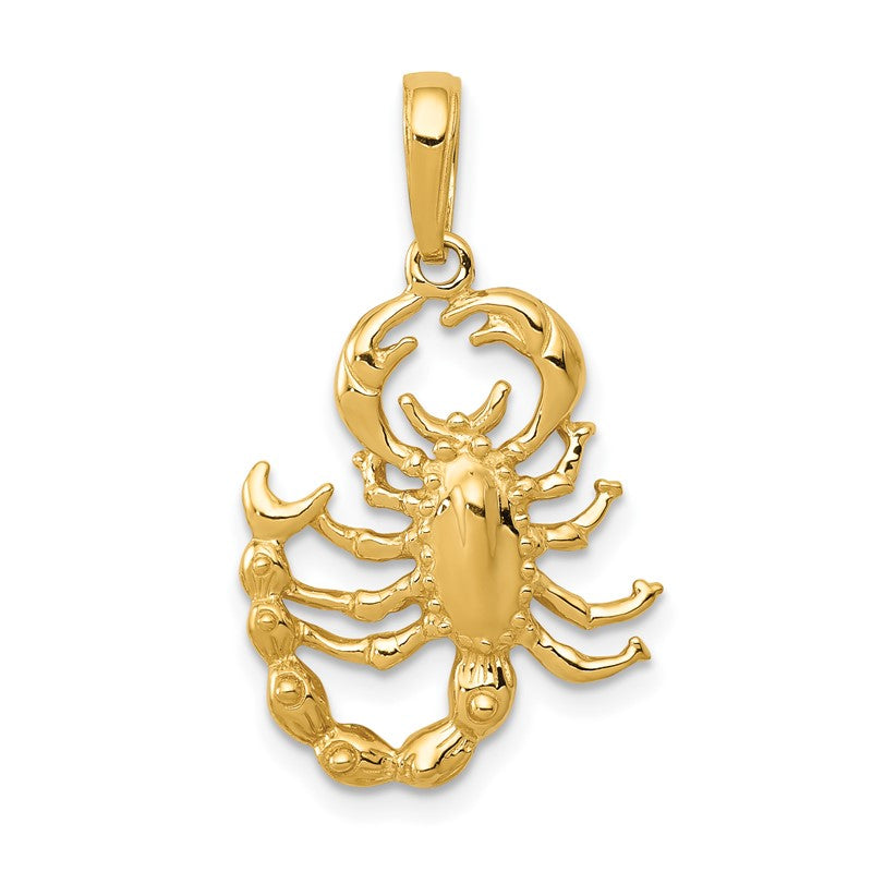 14k Scorpion Pendant D1330