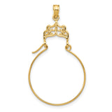 14k Filigree Charm Holder Pendant M795