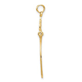 14k Filigree Charm Holder Pendant M795