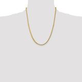 14K 18 inch 3.7mm Franco with Fancy Lobster Clasp Chain FRA120