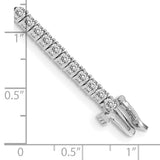 14k White Gold Complete 3.05 carat Round A Diamond 4-prong 7 inch Tennis Bracelet X601WA