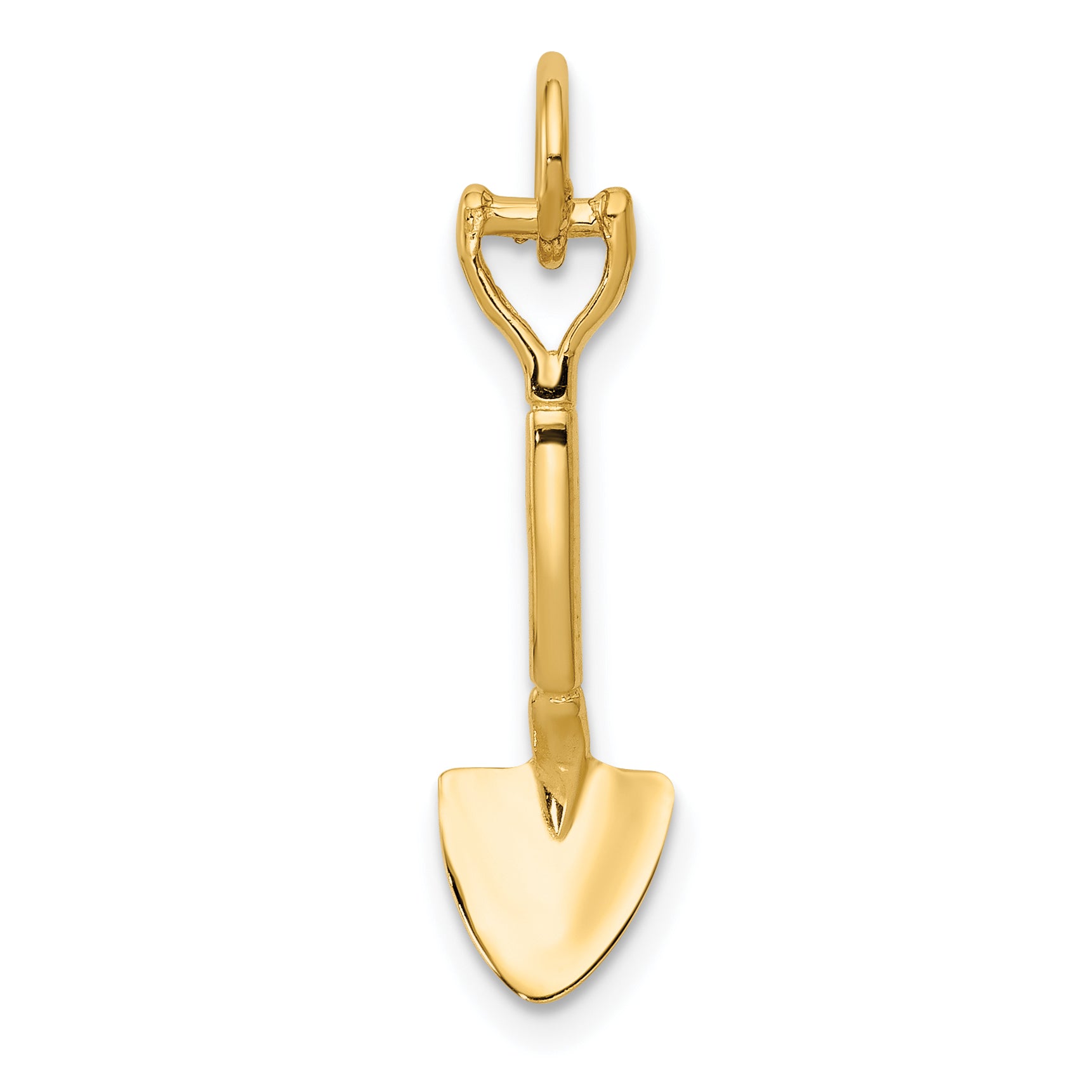 14k 3-D Spade Charm A2140