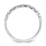 14k Rose Gold 2mm 1/20 carat Diamond Fancy Band RM5625