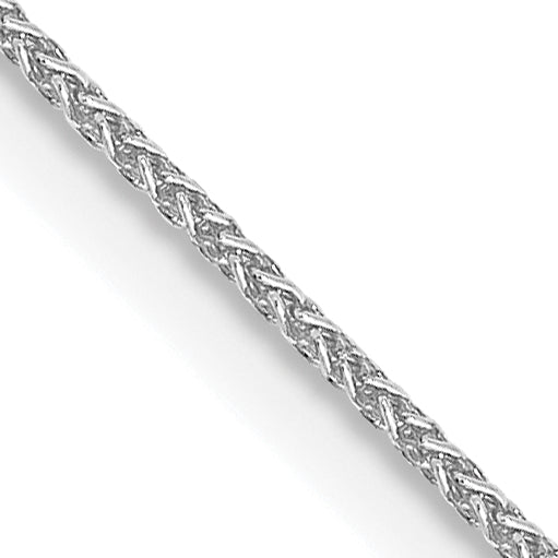 14K White Gold 10 inch .85mm Spiga with Lobster Clasp Anklet PEN95