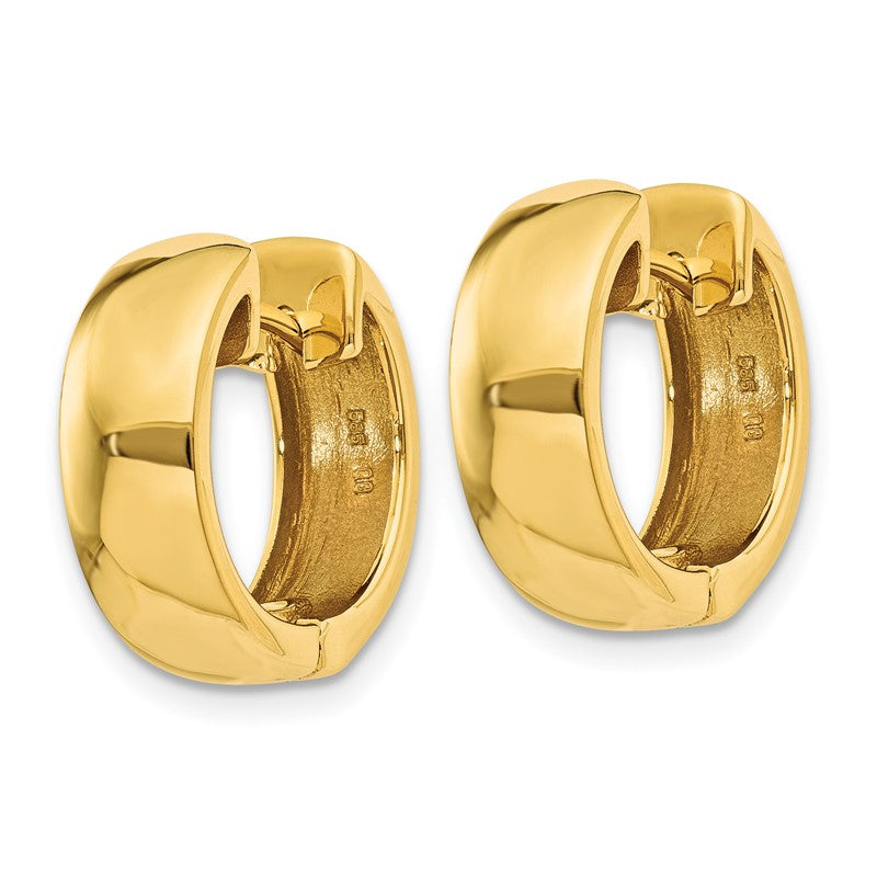 14k Round Hinged Hoop Earrings XY1127