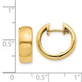 14k Round Hinged Hoop Earrings XY1127