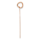 14K Rose Gold Polished Engravable 25mm Heart Disc Pendant XAC812