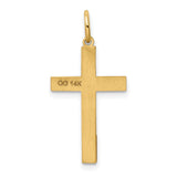 14K Laser Designed Cross Pendant XR1009
