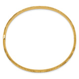 14k 3/16 Oversize Florentine Engraved 5.00mm Hinged Round Bangle Bracelet FE3/16O