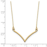 14k Polished 18 inch V-Necklace XP5059