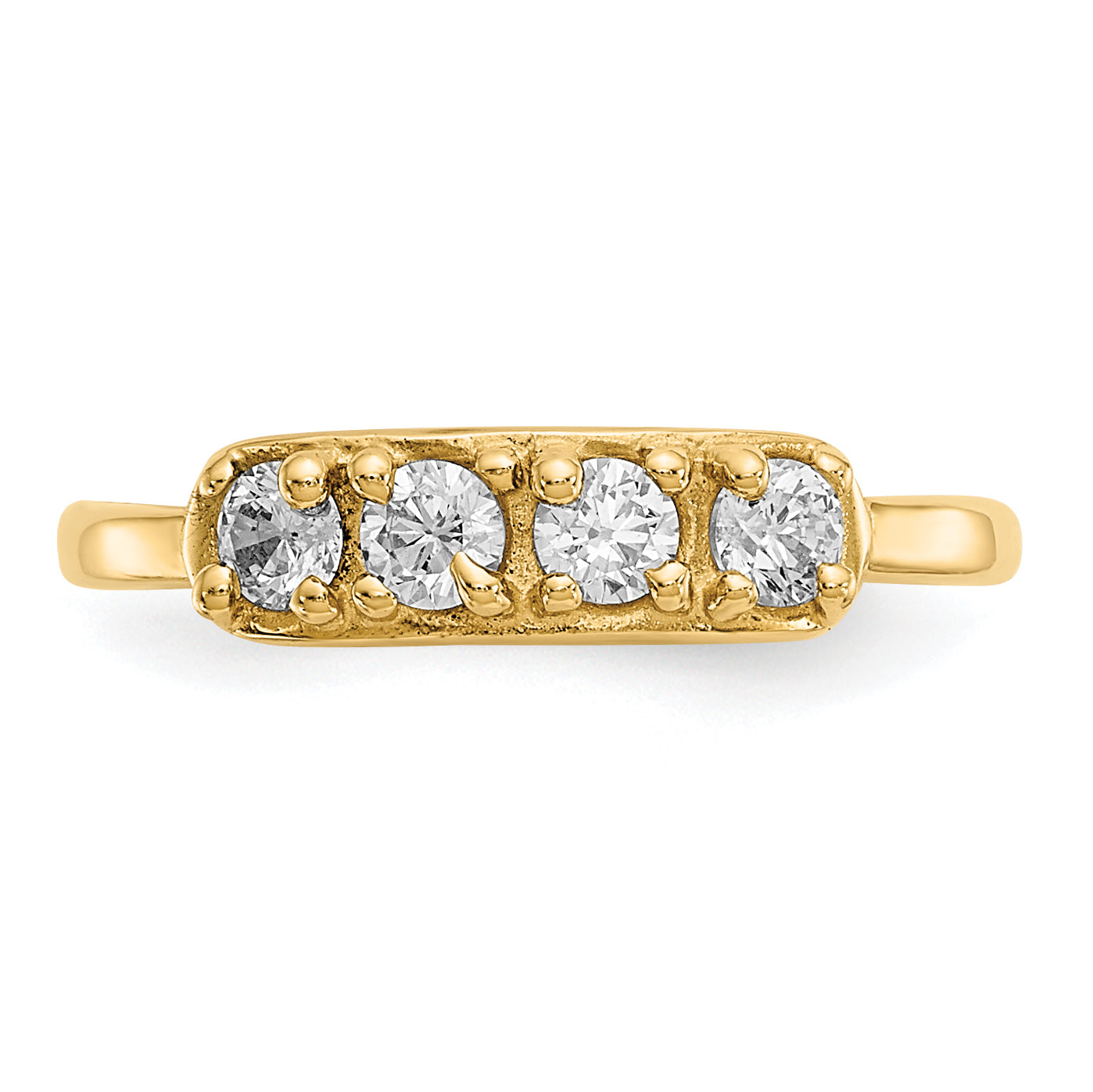 14k CZ Toe Ring K1531