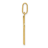 14k Hollow Cross Pendant K1171