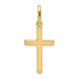 14k Hollow Cross Pendant K1171