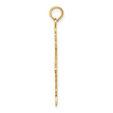 14k Flat Engravable Boy Charm K4749