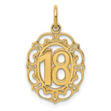 14k 18 in Oval Pendant C1667