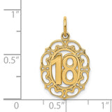14k 18 in Oval Pendant C1667