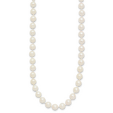 14k 6-7mm White Round Akoya Saltwater Cultured Pearl 16 inch Necklace PL60AA