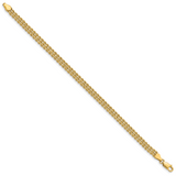 14k 4.5mm Wide Triple Strand Rope 7 inch Bracelet 012S3