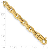 14K 20 inch 5.9mm Hand Polished Fancy Link with Lobster Clasp Chain LK437