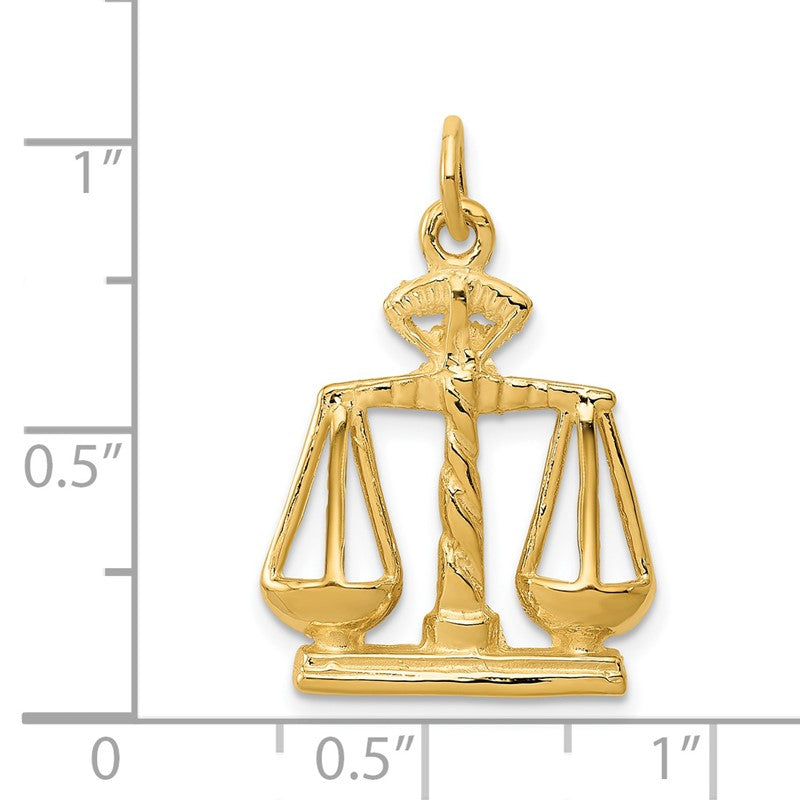 14k Scales Of Justice Charm A1493