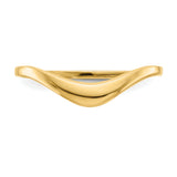 14k Polished Curve Ring R385
