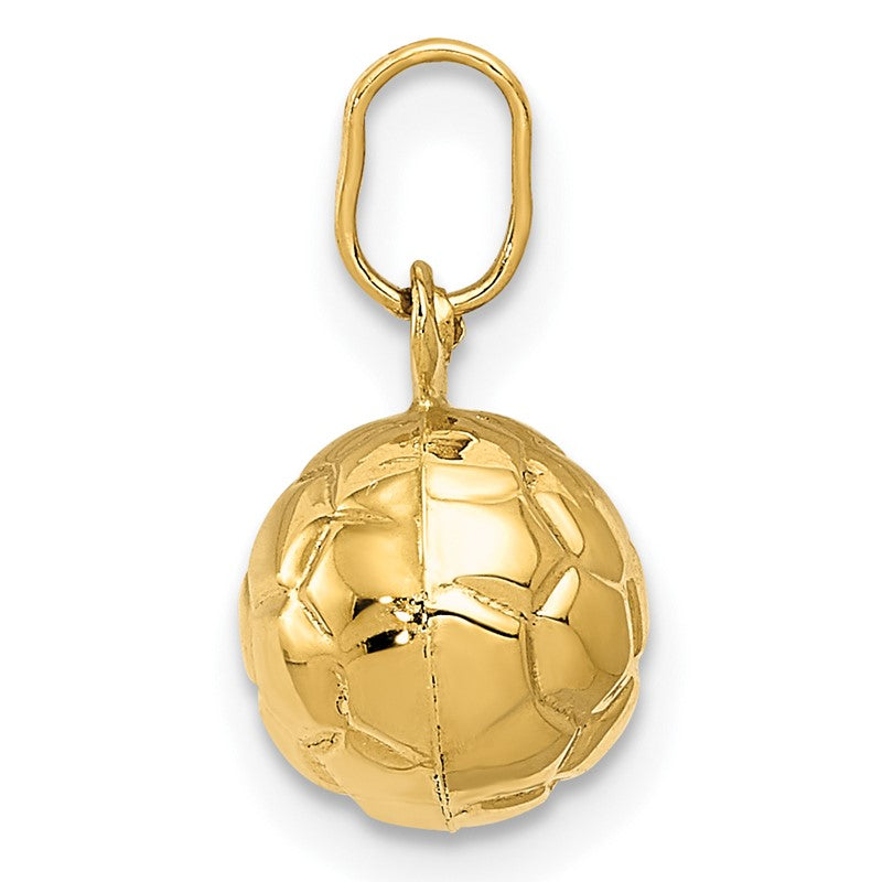 14k 3-D Soccer Ball Charm XCH224