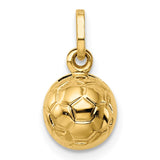 14k 3-D Soccer Ball Charm XCH224