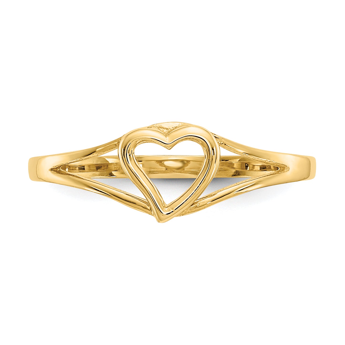 14k Madi K Heart Size 2 Baby / Childrens Ring SE2391