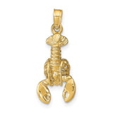 14k Lobster with Moveable Claws Pendant C2515