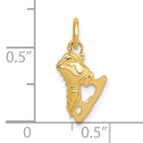 14K  3-D Ice Skate Charm A9586