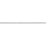 14K White Gold 14 inch .8mm Diamond-cut Cable with Lobster Clasp Chain PEN192L
