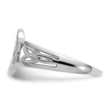 14k White Gold Ladies Celtic Knot Ring D1871