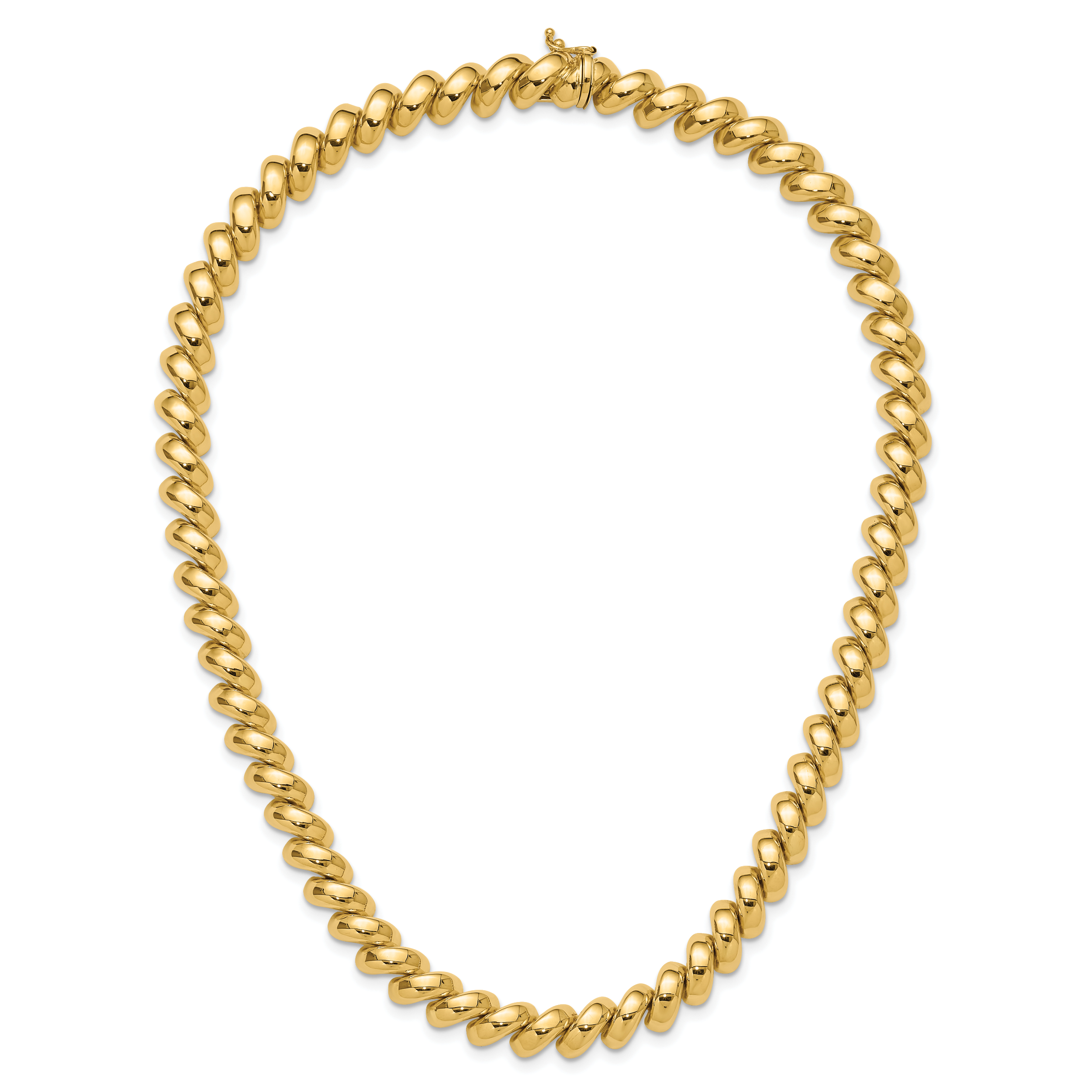 14k Polished 10mm 17 inch San Marco Necklace SM16