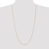 14K 10 inch .8mm Diamond-cut Parisian Wheat with Lobster Clasp Anklet PEN274