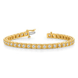 14k Complete 1.75 carat Round A Diamond 4-prong 7 inch Tennis Bracelet X755A