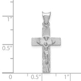 14k White Gold Crucifix Pendant K6306